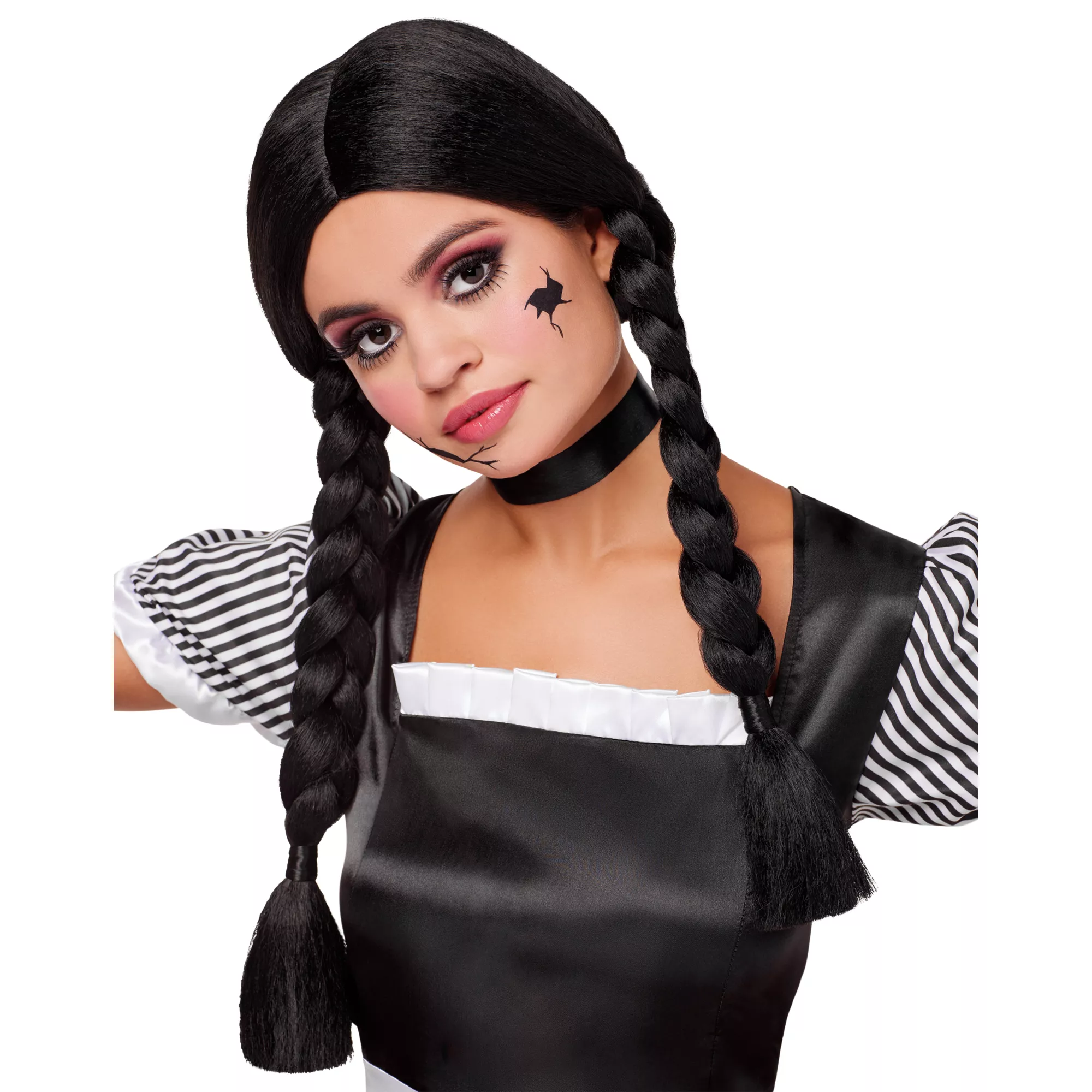 Braided Black Wig at Spirit Halloween