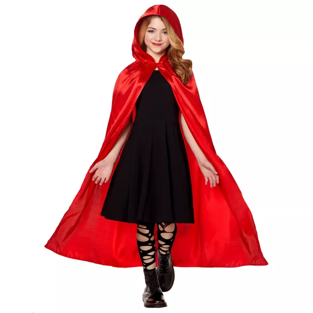 Kids Red Satin Cape - Spirithalloween.com