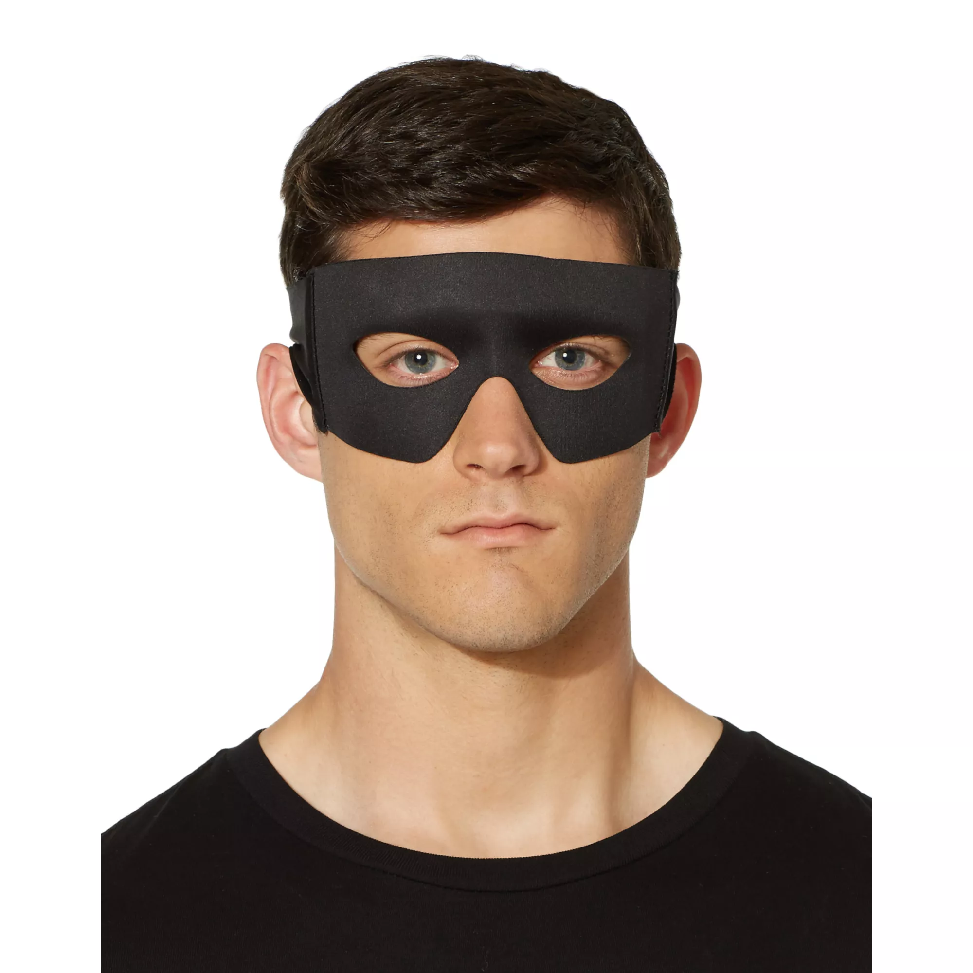 Black Burglar Eye Half Mask at Spencer's