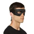 Black Burglar Eye Half Mask at Spencer's