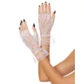 White Lace Ruffle Gloves at Spirit Halloween