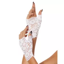 White Lace Gloves at Spirit Halloween