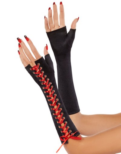 Lace Up Gloves by Spirit Halloween
