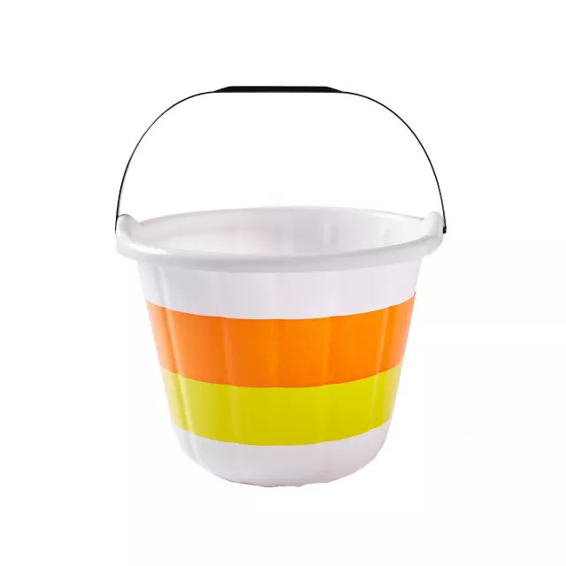 Candy Corn Plastic Pail at Spirit Halloween