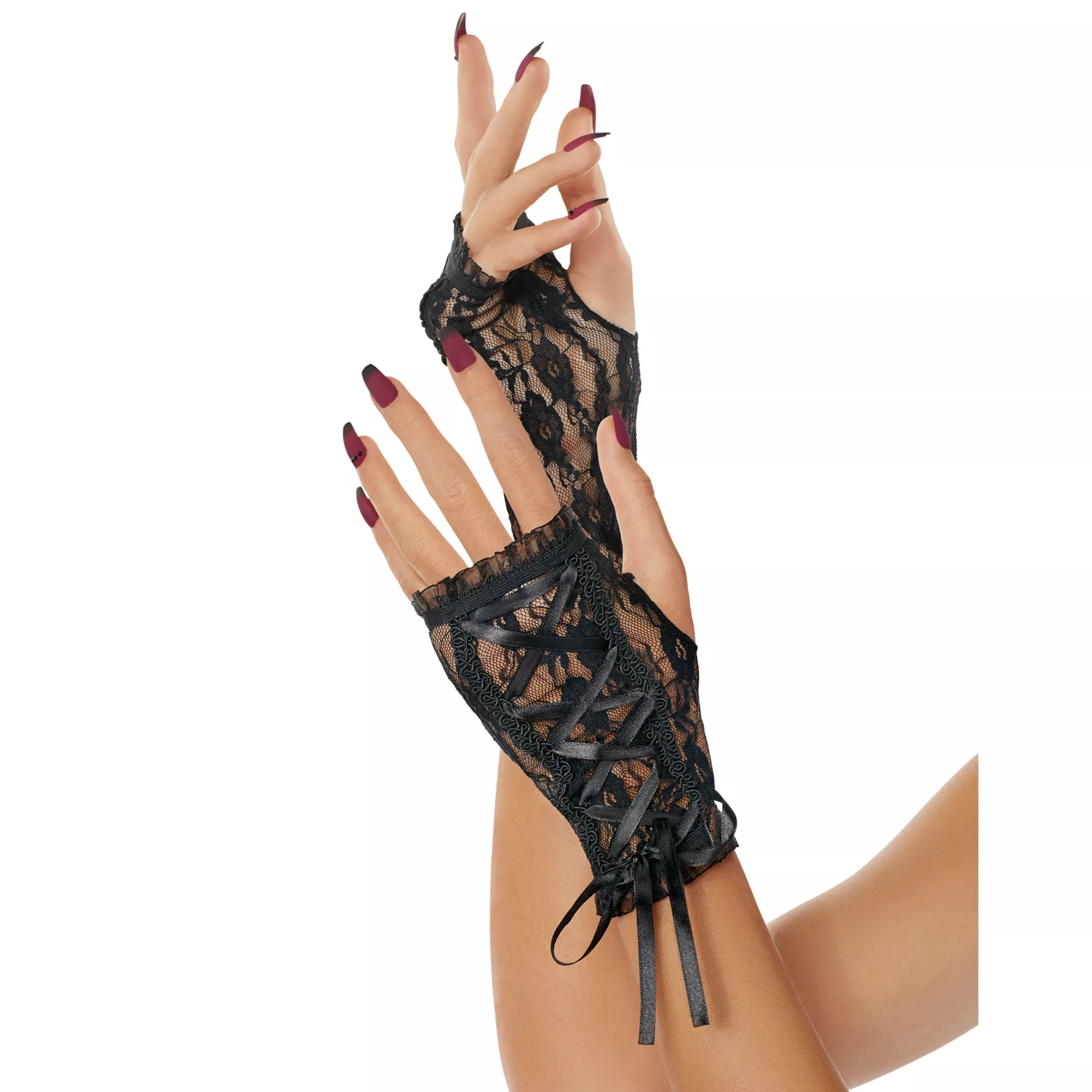 Black Lace Glovettes at Spirit Halloween