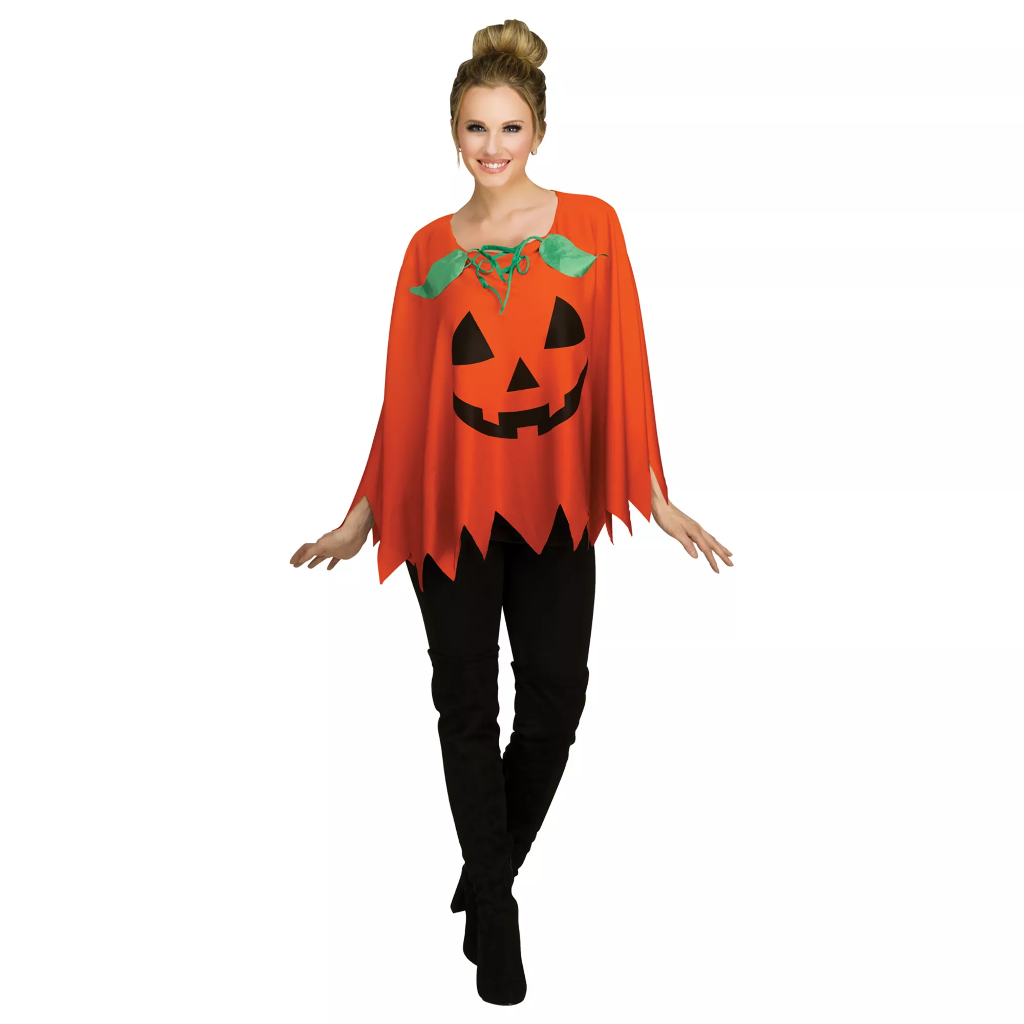 Adult Pumpkin Poncho at Spirit Halloween