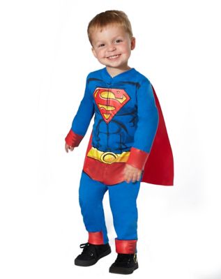 Toddler Superman One Piece Costume - DC Comics - Spirithalloween.com