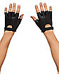 Fingerless Faux Leather Gloves