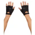 Fingerless Faux Leather Gloves at Spencer's