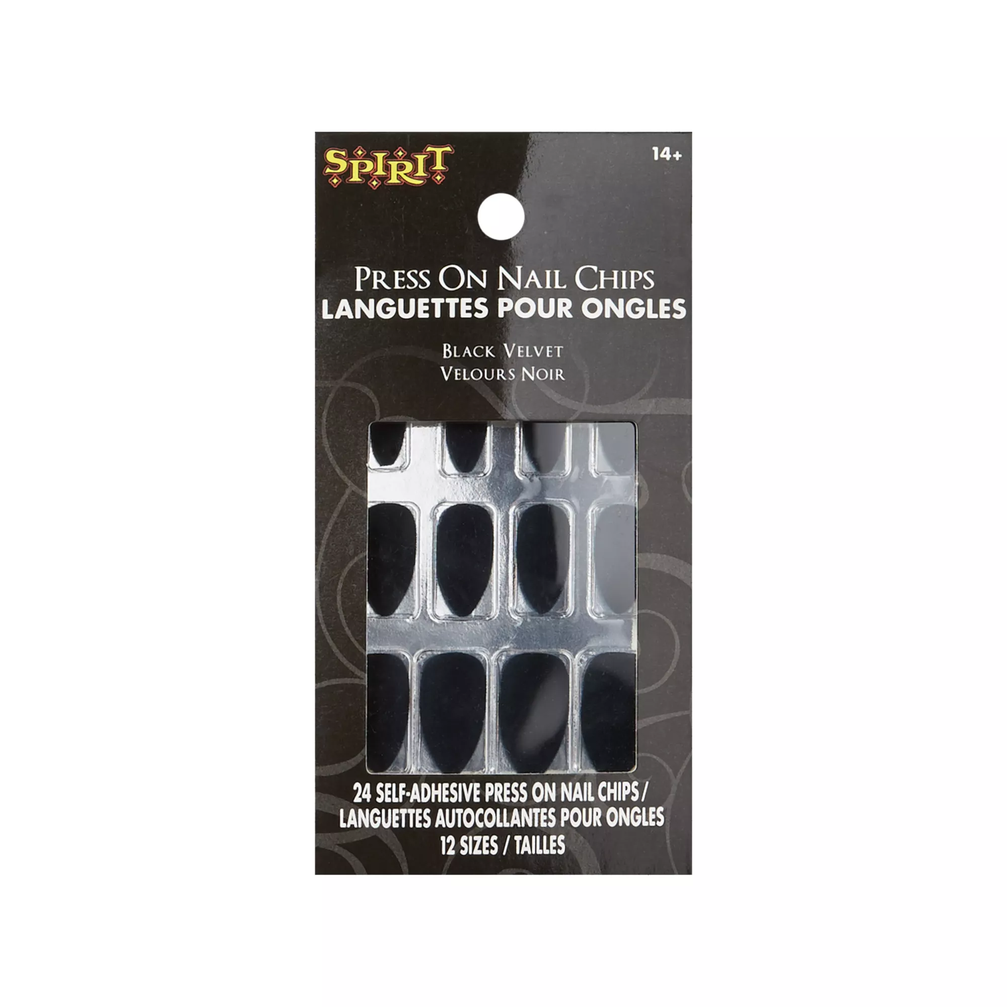 Black Velvet Press-On Nails at Spencer's