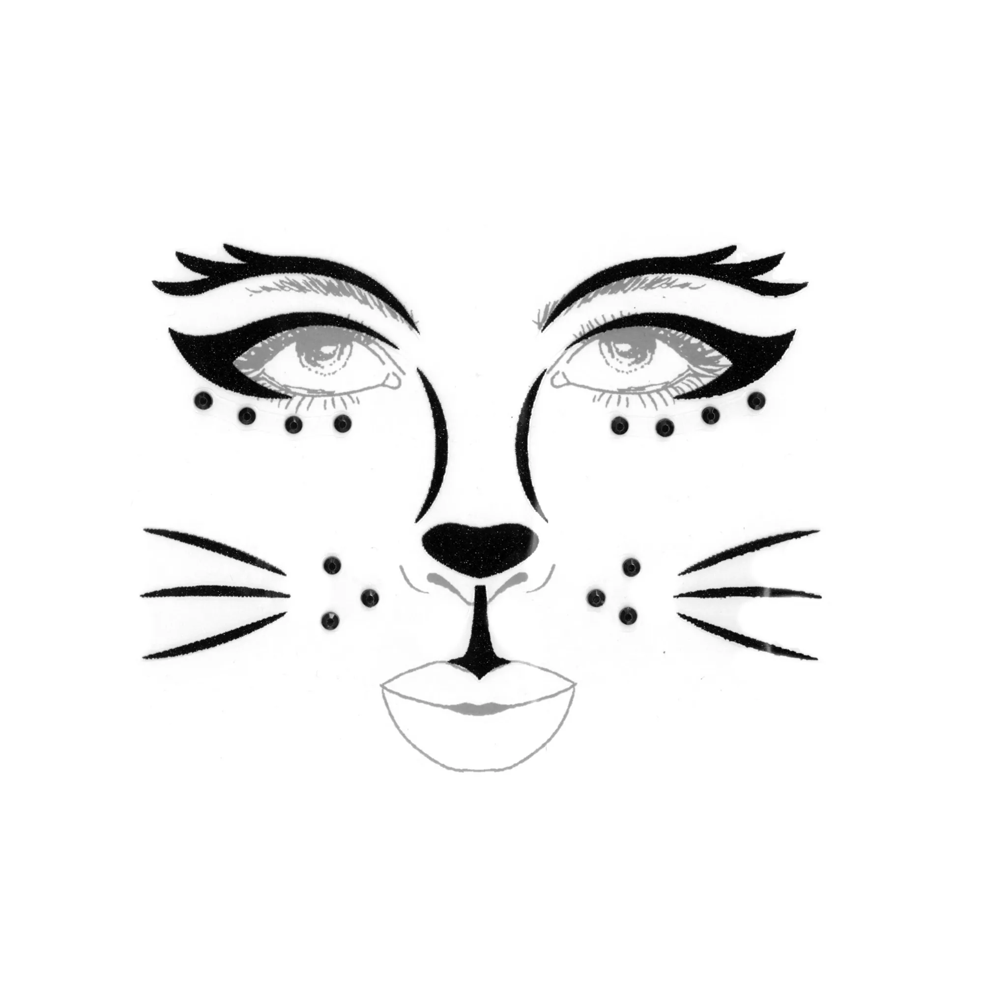 Black Cat Face Decal at Spencer's