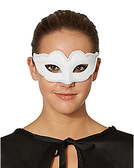 White Venetian Mask