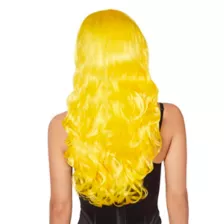 Yellow Curls Wig at Spencer's
