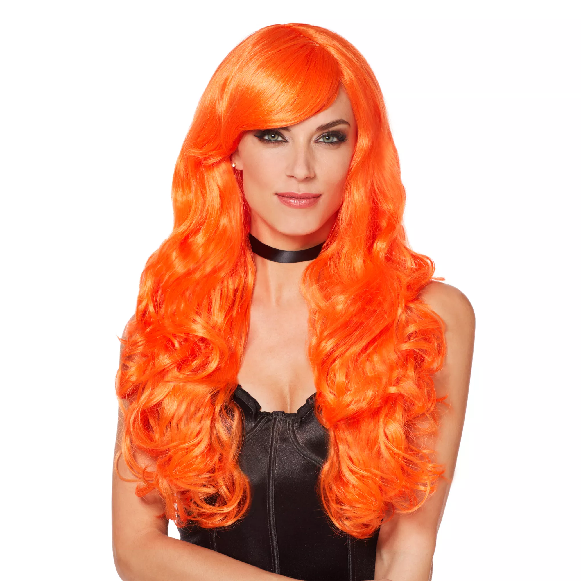 Orange Curls Wig at Spencer's
