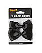 2 Pack Black Bows