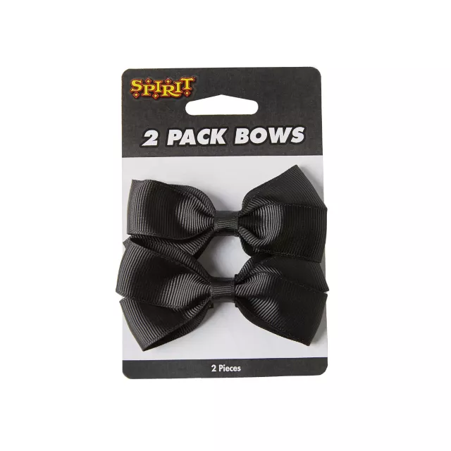 2 Pack Black Bows at Spencer's