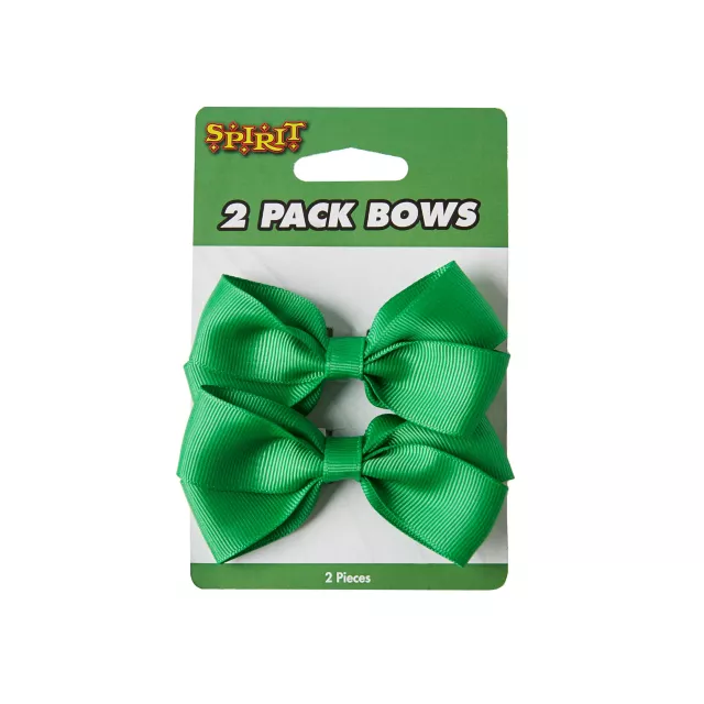 2 Pack Green Bows at Spencer's