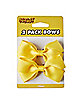 2 Pack Yellow Bows