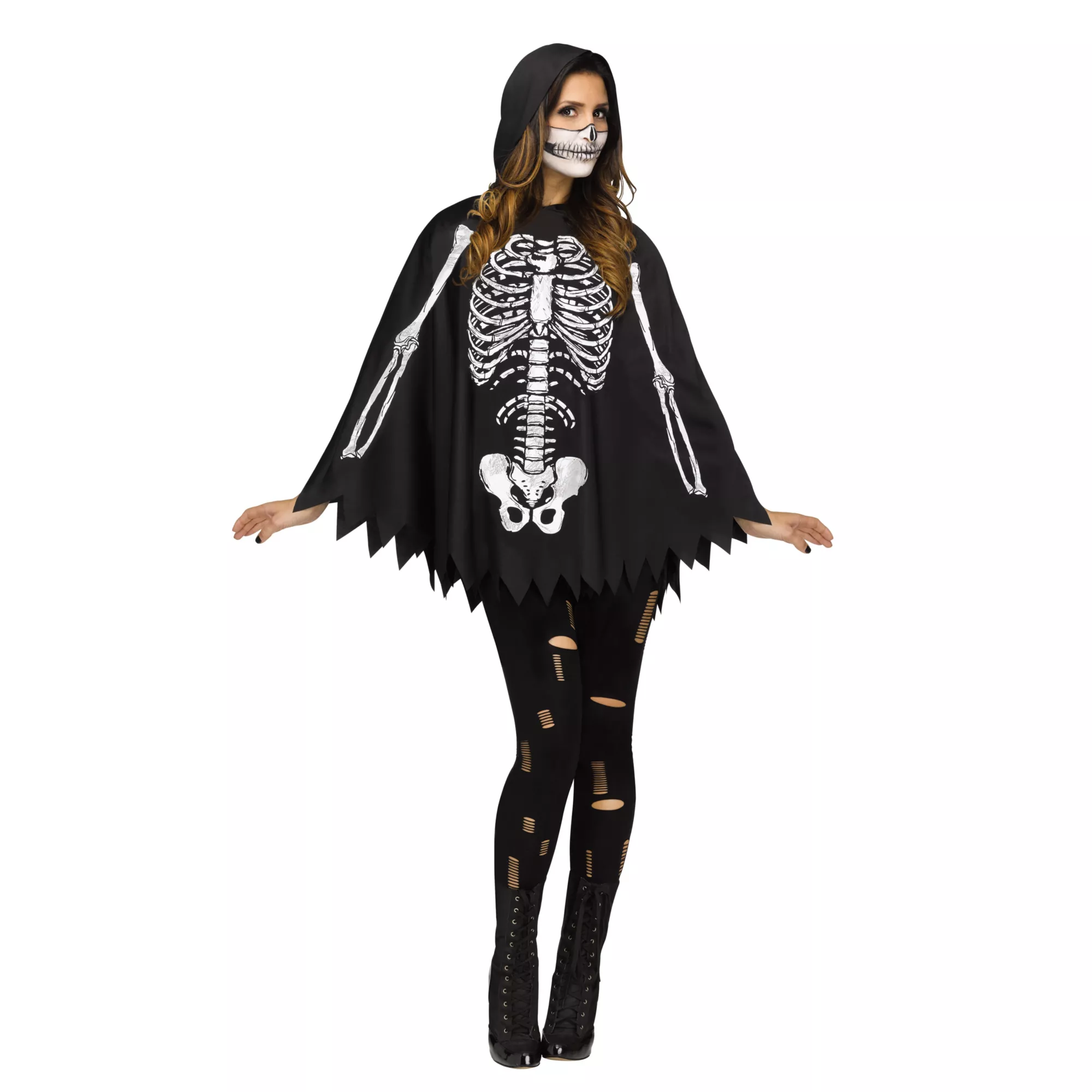 Adult Skeleton Poncho at Spirit Halloween