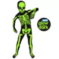 Kids Glow In The Dark Skeleton Morphsuit Costume at Spirit Halloween