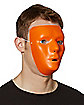 Blank Face Orange Half Mask