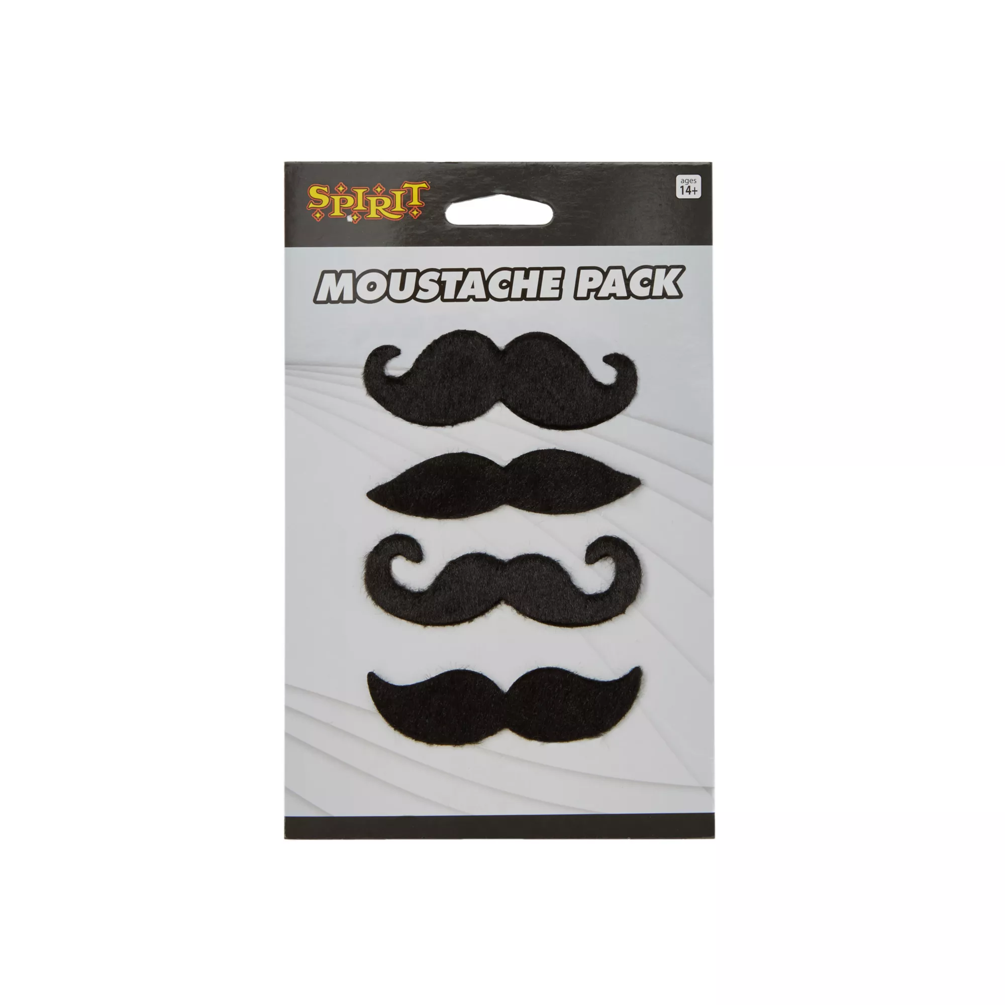 4 Pk Black Moustaches at Spirit Halloween