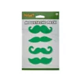 Green Moustaches 4 Pack at Spencer's
