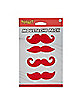 4pk Red Mustaches