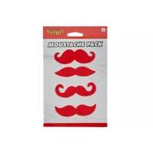 4pk Red Mustaches at Spirit Halloween
