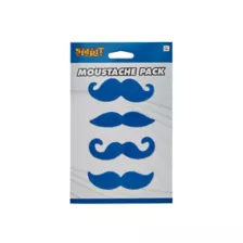 4pk Blue Mustaches at Spirit Halloween