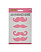4pk Pink Mustaches
