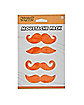 4pk Orange Mustaches
