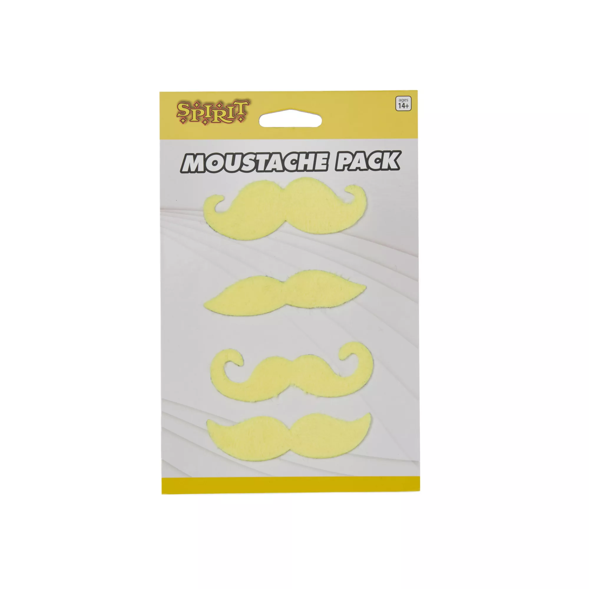 4pk Yellow Mustaches at Spirit Halloween