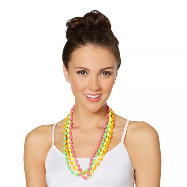 4pk Neon Beads at Spirit Halloween