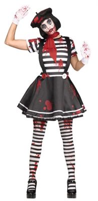 Adult Murderous Mime Costume - Spirithalloween.com