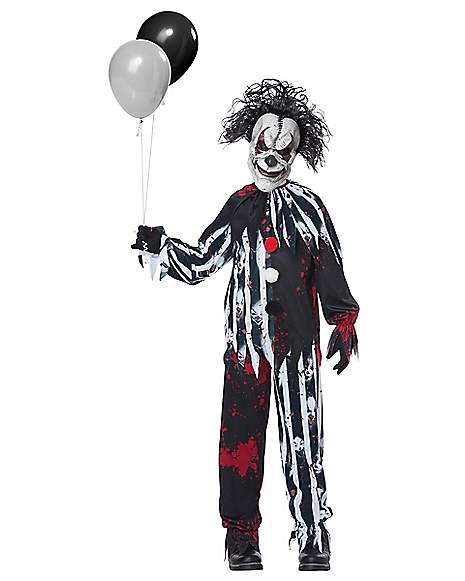 Creepy Gothic Freakshow Dead Clown Makeup Kit Face Paint Halloween Fancy Dress 