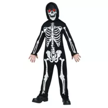 Kids Skeleton Phantom One Piece Costume at Spirit Halloween