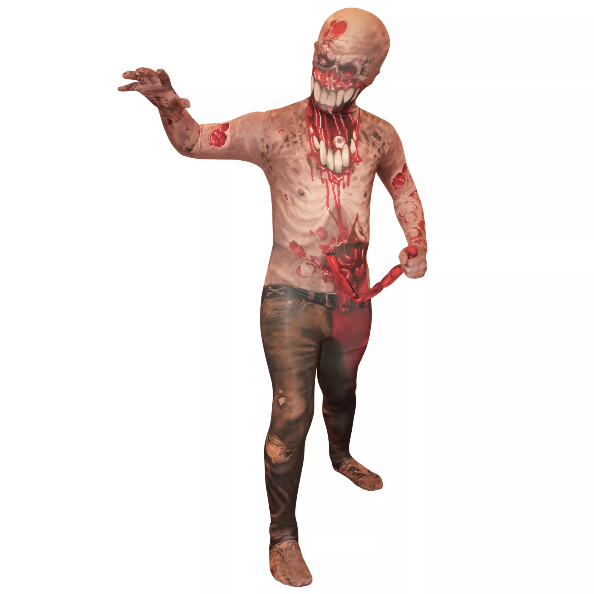 Kids Exploding Guts Zombie Spandex Suit Costume at Spirit Halloween