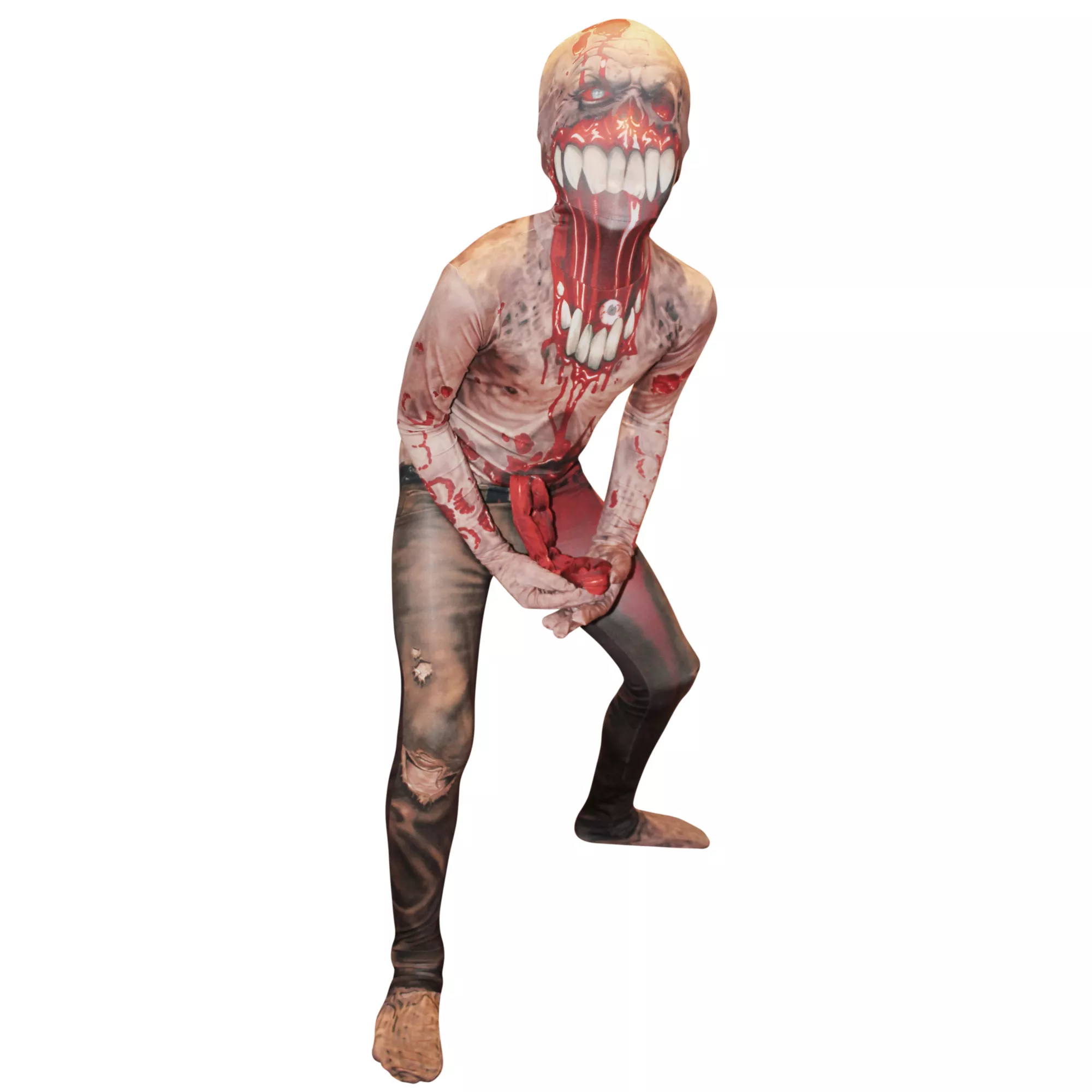 Kids Exploding Guts Zombie Spandex Suit Costume at Spirit Halloween