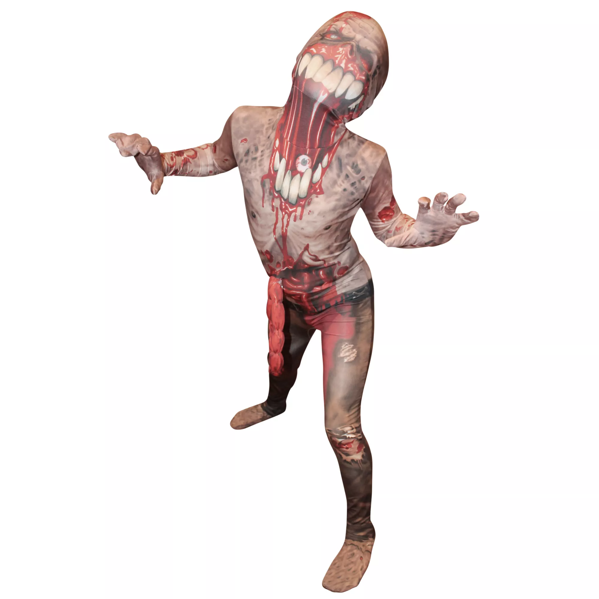 Kids Exploding Guts Zombie Spandex Suit Costume at Spirit Halloween