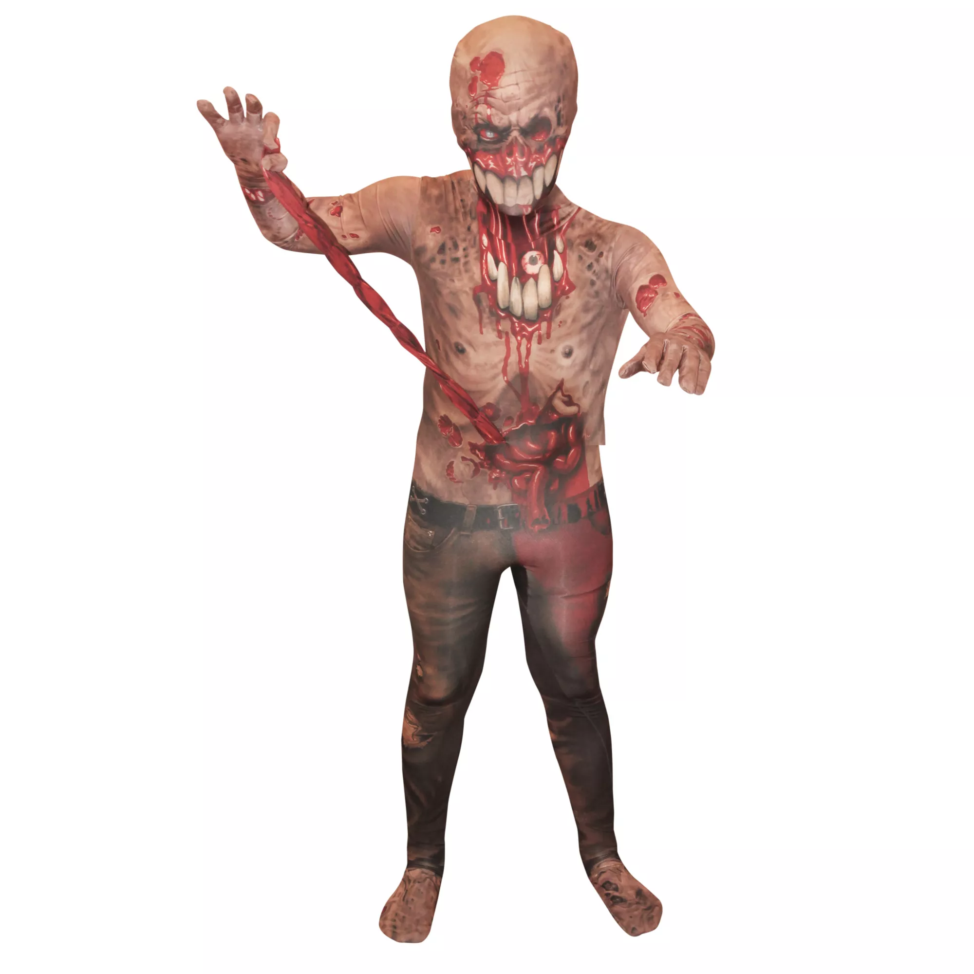 Kids Exploding Guts Zombie Spandex Suit Costume at Spirit Halloween