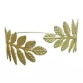 Goldtone Leaf Arm Cuff at Spencer's