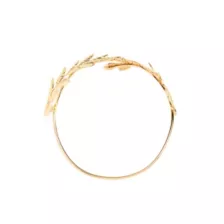 Goldtone Leaf Arm Cuff at Spencer's