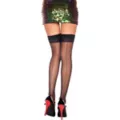 Black Seam Sheer Thigh High Stockings at Spirit Halloween