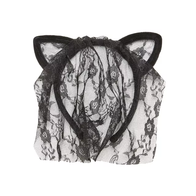 Veiled Lace Cat Ears at Spirit Halloween