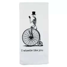 Cheeky Skeleton Dish Towel at Spirit Halloween