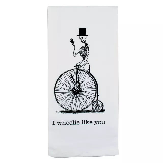 Cheeky Skeleton Dish Towel at Spirit Halloween