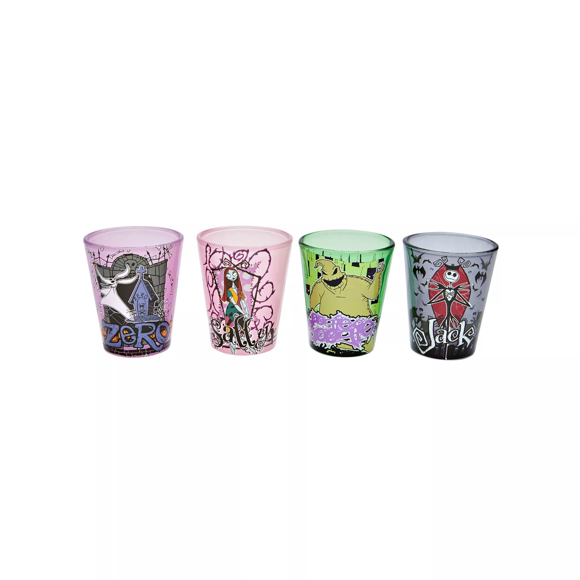 Jack Skellington Mini Glass 4 Pack - Nightmare Before Christmas at Spencer's