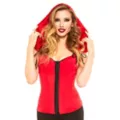Hooded Little Red Hood Corset at Spencer's