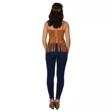 Adult Brown Suede Fringe Top at Spirit Halloween